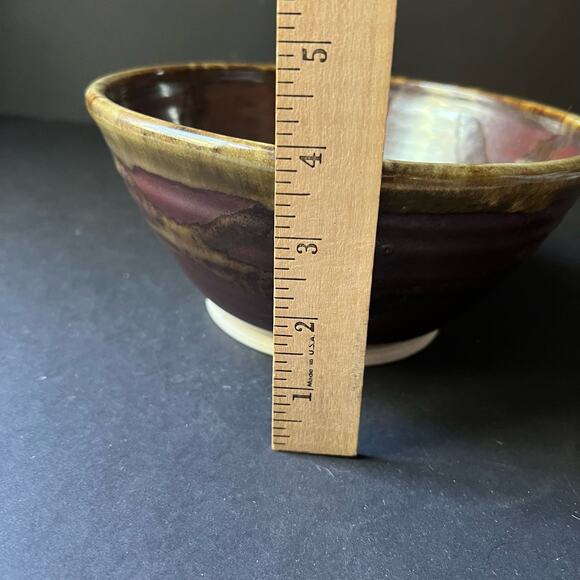 Vintage whitefish montana pottery bowl 8 inch serving - Picture 14 of 14